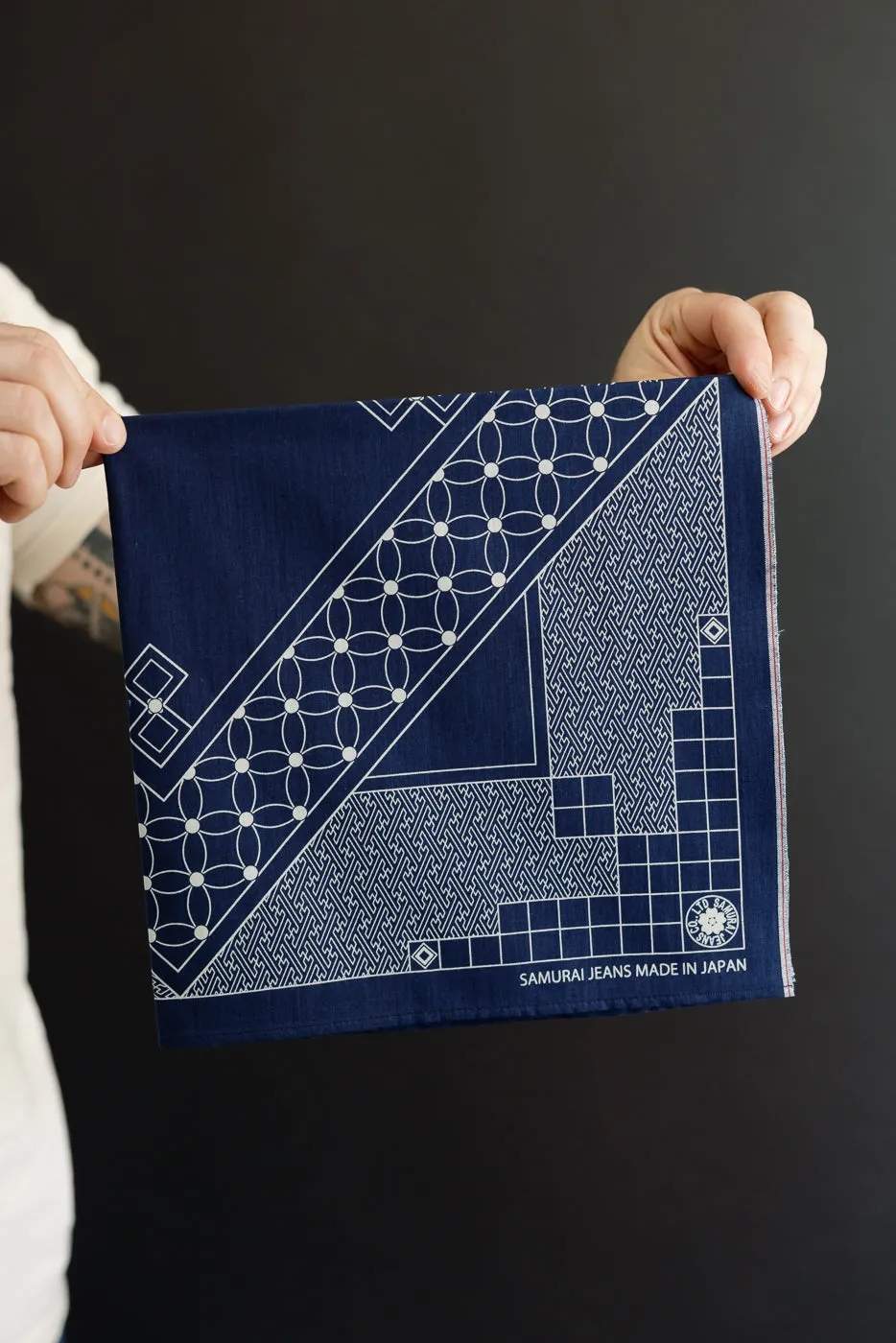 SJ-BANDANA-04 - Indigo Selvedge Bandana sold by Dant product image thumbnail 5