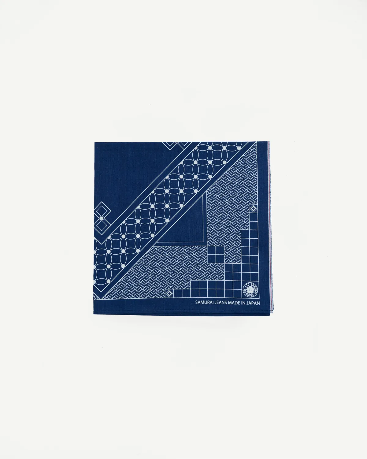 SJ-BANDANA-04 - Indigo Selvedge Bandana sold by Dant
