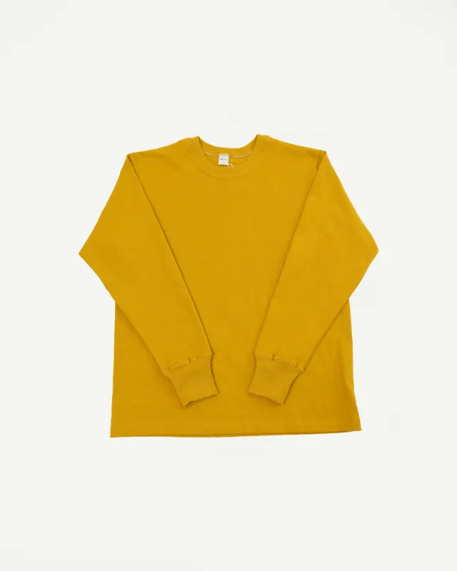 Lot 5914 - Long Sleeve Crew Neck T-Shirt - Yellow made by WAREHOUSE & CO.
