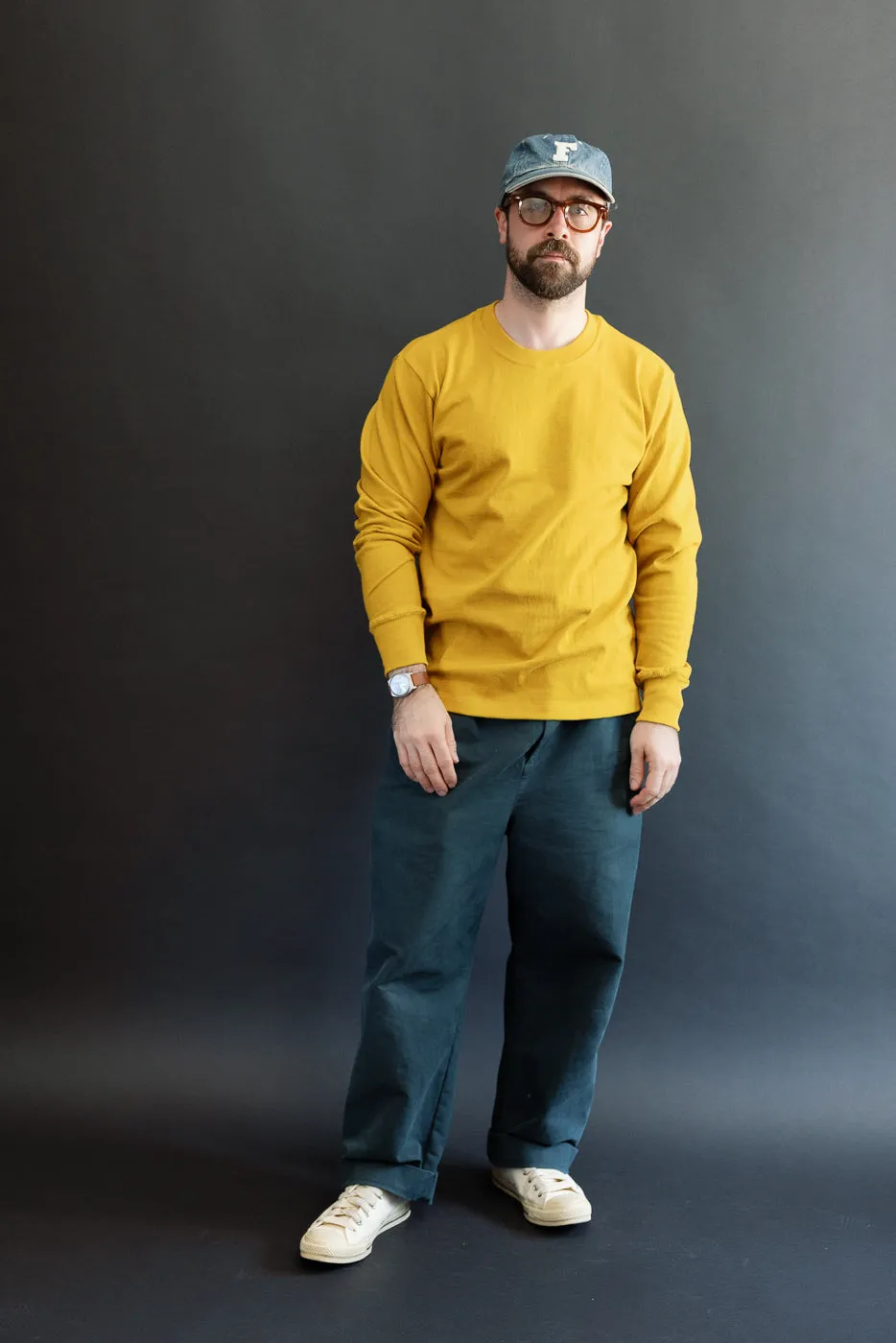 Lot 5914 - Long Sleeve Crew Neck T-Shirt - Yellow sold by Dant product image thumbnail 5