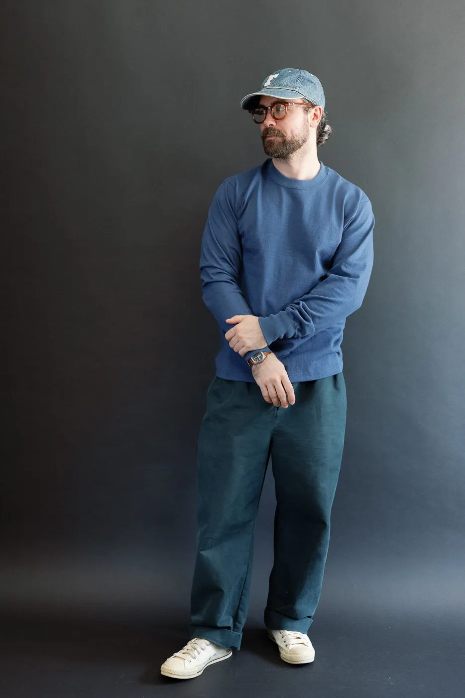 Lot 5914 - Long Sleeve Crew Neck T-Shirt - Blue sold by Dant product image thumbnail 5
