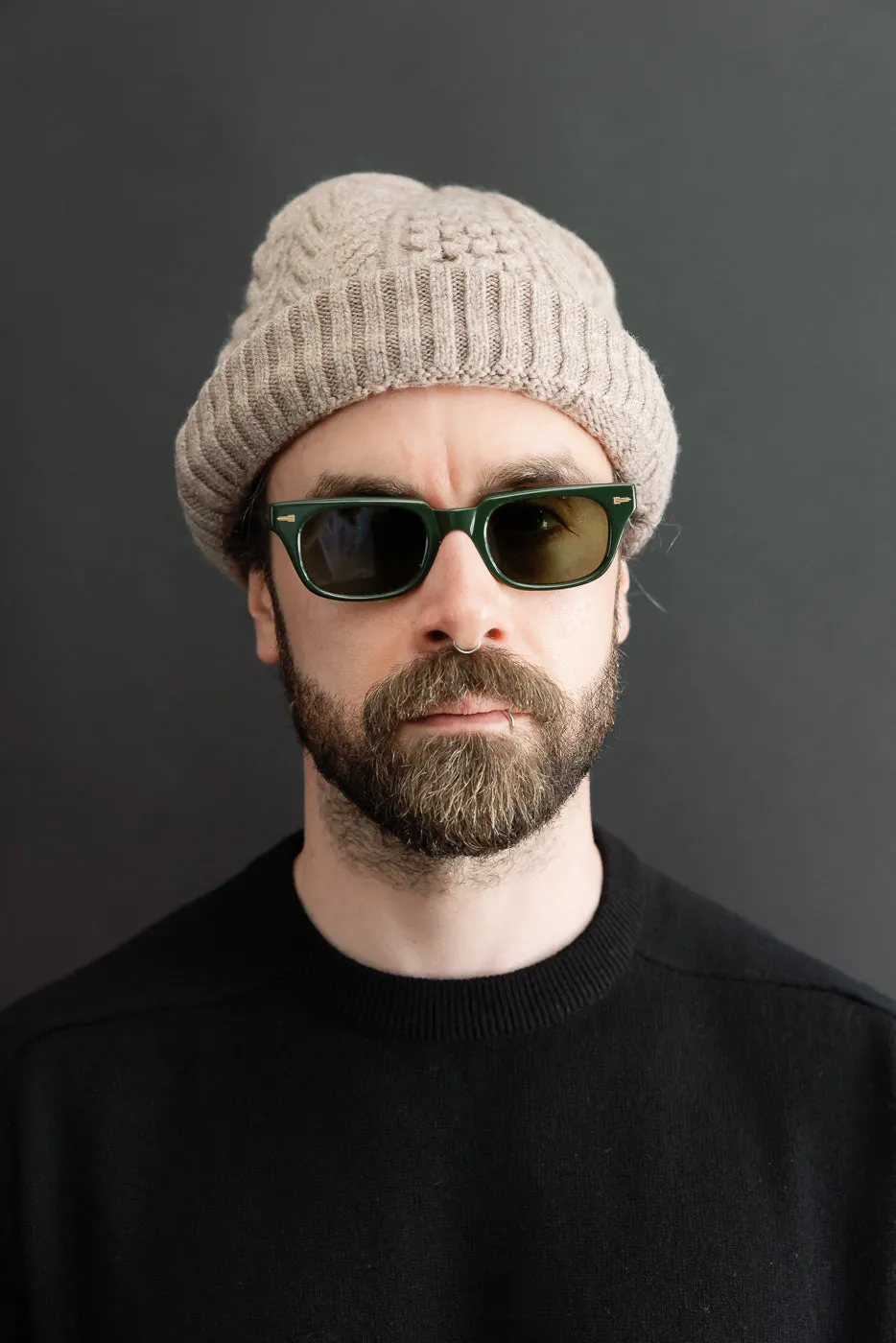 03-032-67 - Classic Aran Beanie - Beige sold by Dant product image thumbnail 3