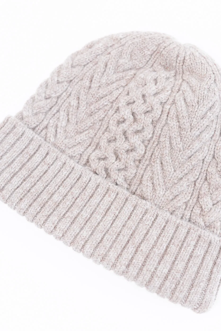 03-032-67 - Classic Aran Beanie - Beige sold by Dant product image thumbnail 2