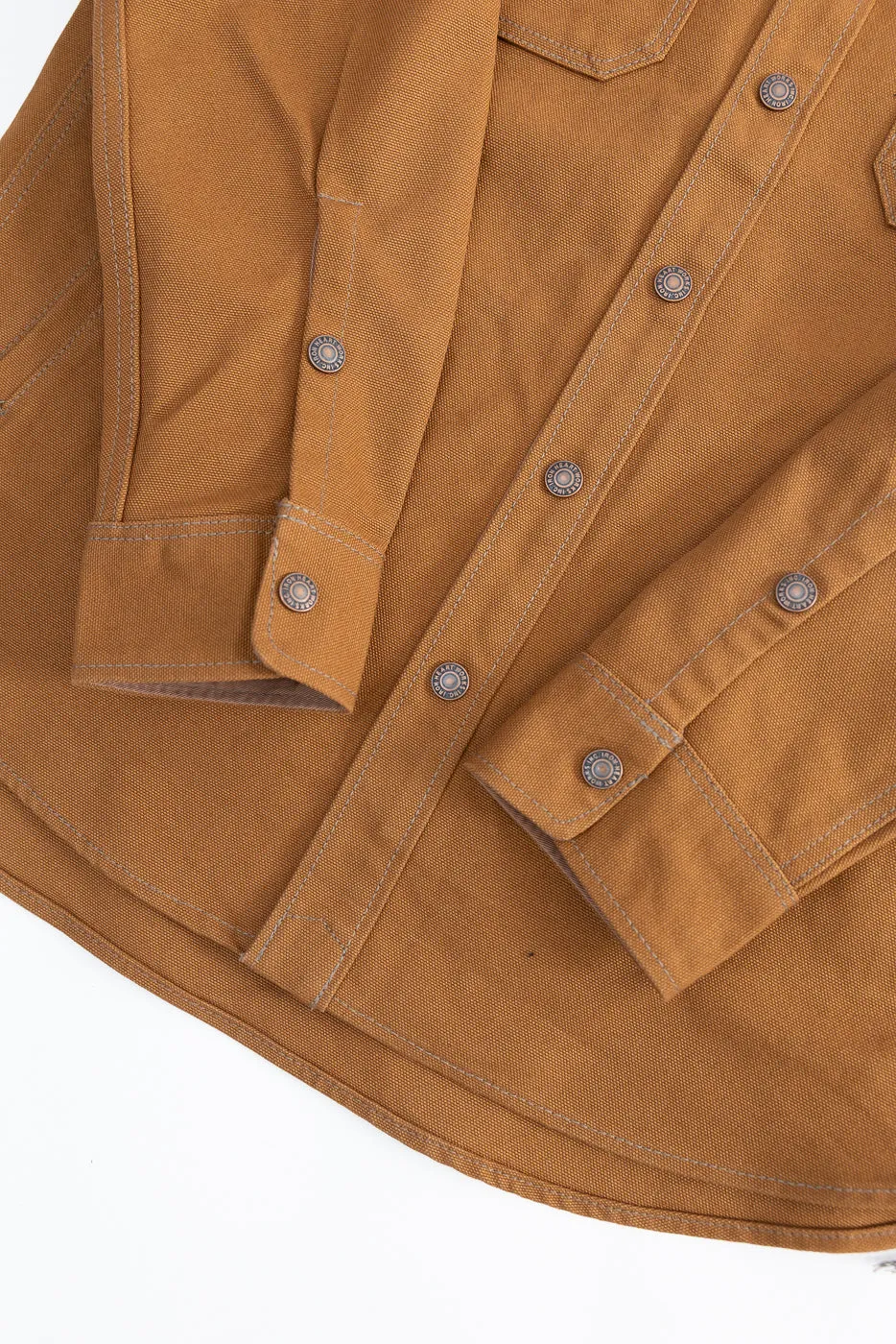 IHSH-189-BRN - 17oz Duck CPO Work Shirt "The Untucked" - Brown sold by Dant product image thumbnail 4