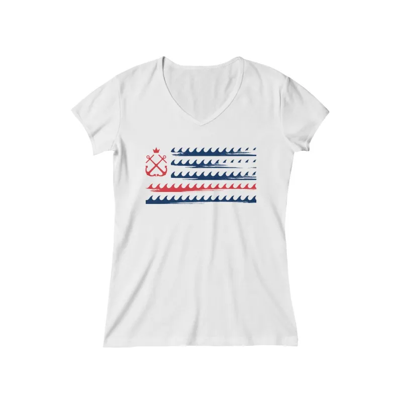 Boston Freedom V Neck Tee sold by Captain’s Club