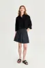 Ellipse Blouse in the Finest Black Airy Portuguese Cotton sold by Delikatessen
