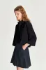Ellipse Blouse in the Finest Black Airy Portuguese Cotton sold by Delikatessen