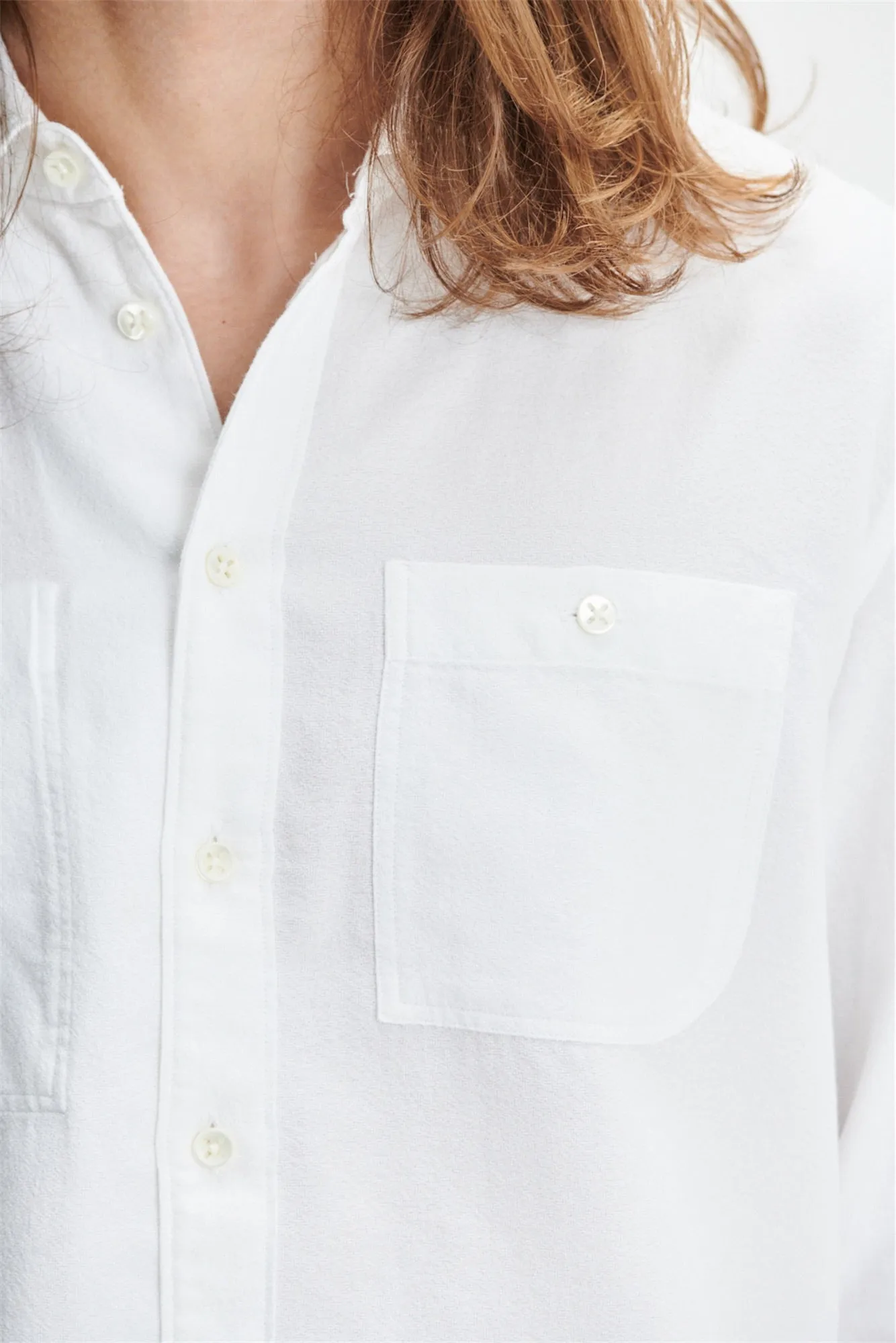 Farmer Shirt in the Finest White Italian Sustainable Cotton Crêpe by Leggiuno sold by Delikatessen product image thumbnail 2