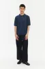 Short Sleeve Linen Polo – Evening Blue sold by Delikatessen