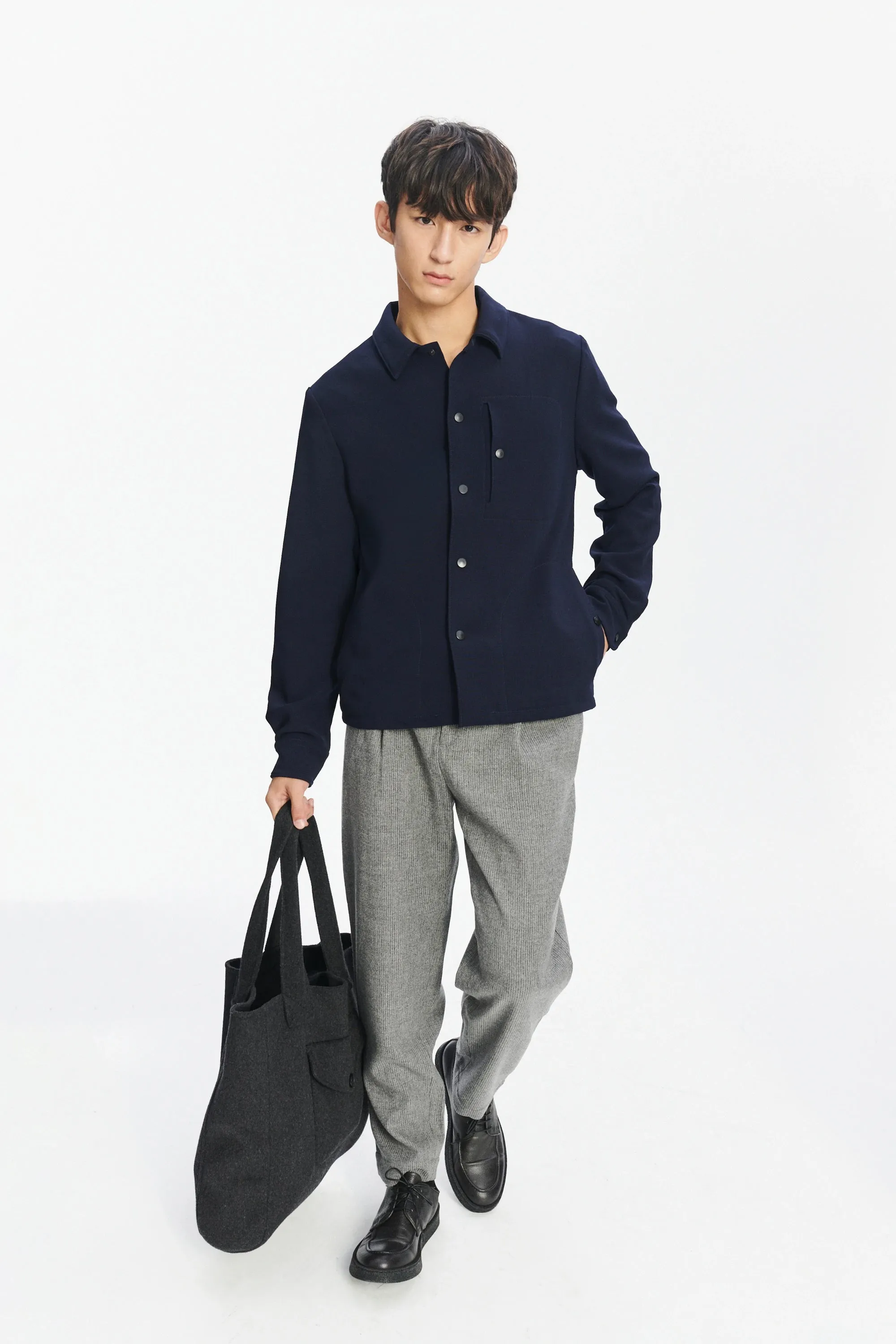 Genuine Trousers in the Finest Grey Virgin Wool and Cashmere sold by Delikatessen product image thumbnail 2