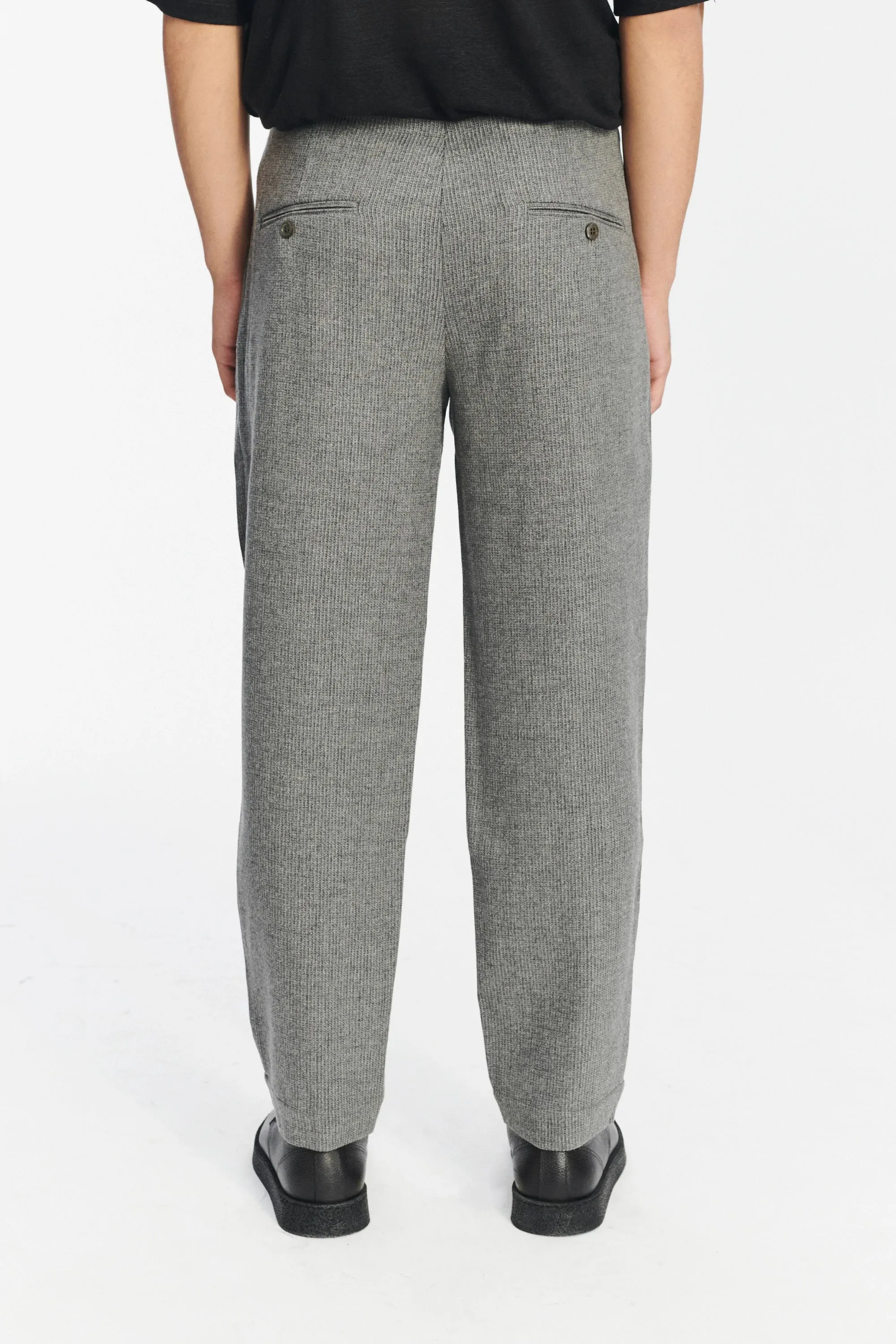 Genuine Trousers in the Finest Grey Virgin Wool and Cashmere sold by Delikatessen product image thumbnail 4