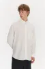Button Down Shirt in an Airy White Organic Italian Cotton sold by Delikatessen