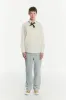 Feel Good Shirt in a Fine Soft Creamy White Italian Cotton and Virgin Wool sold by Delikatessen