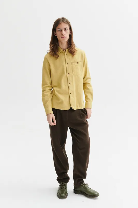 Strong Shirt in the Finest Yellow Portuguese Cotton Flannel Last Restock sold by Delikatessen