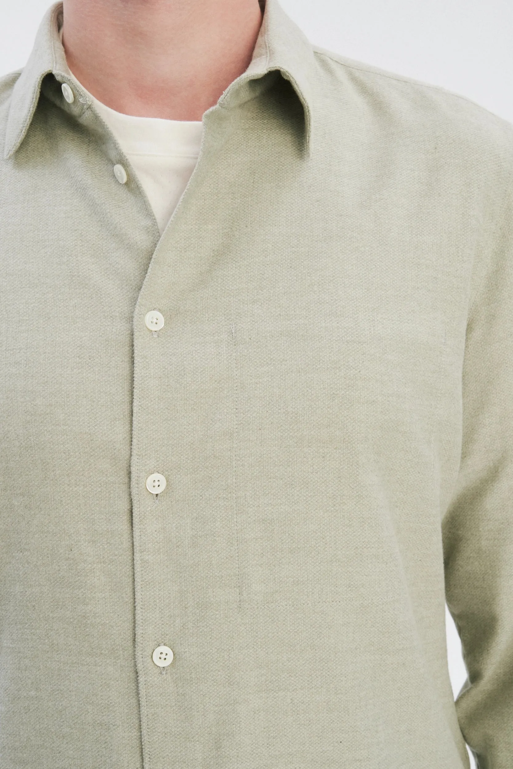 Feel Good Shirt in the Finest Cotton – Pastel Green sold by Delikatessen product image thumbnail 3