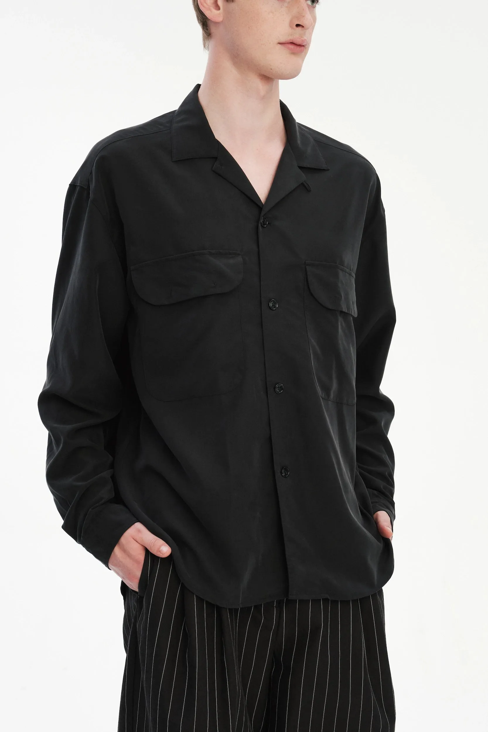 Relaxed Overshirt in Japanese Tencel sold by Delikatessen product image thumbnail 5