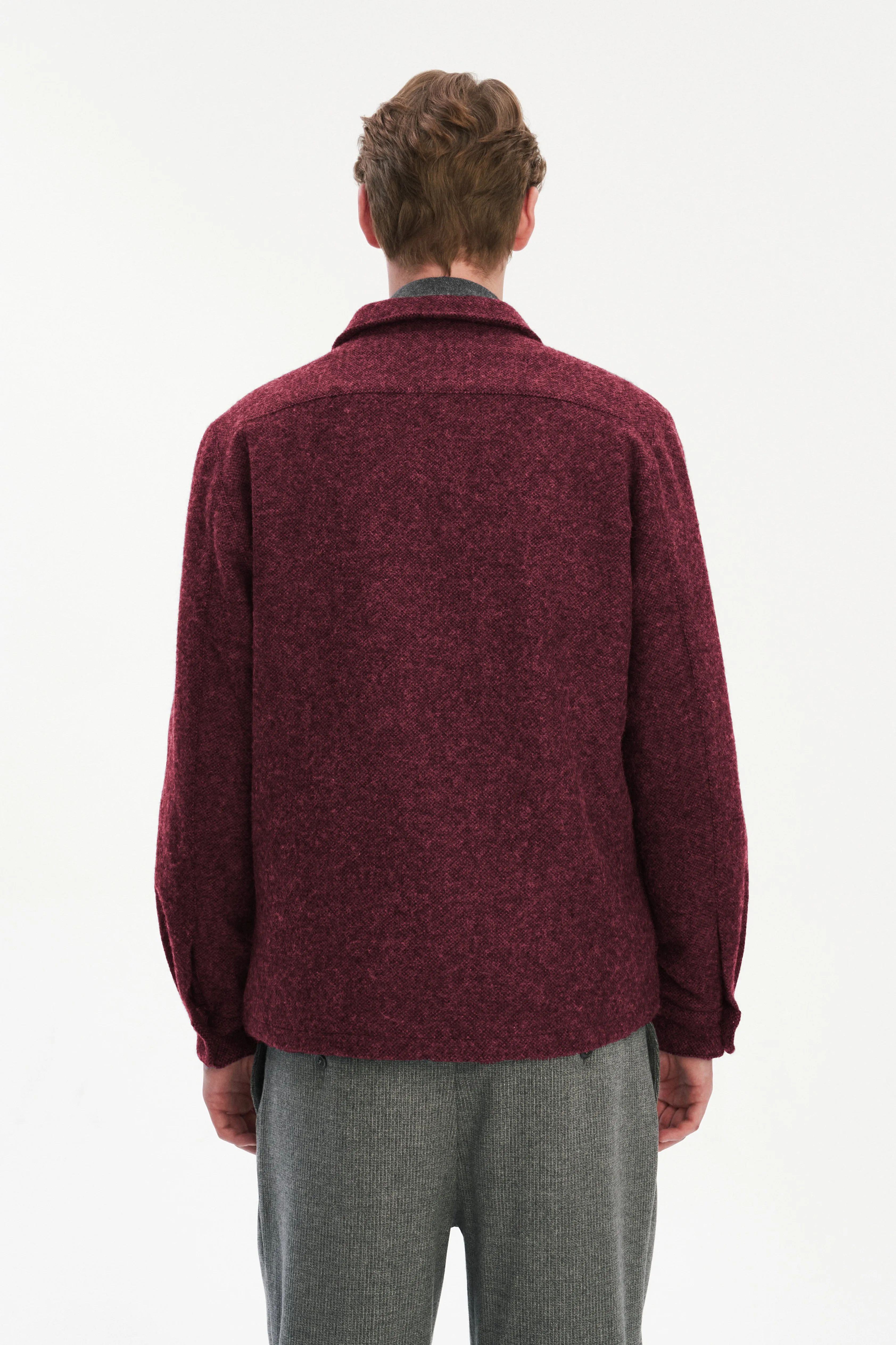 Snap Button Jacket in Italian Recycled Wool and Cotton with MEIDA sold by Delikatessen product image thumbnail 5