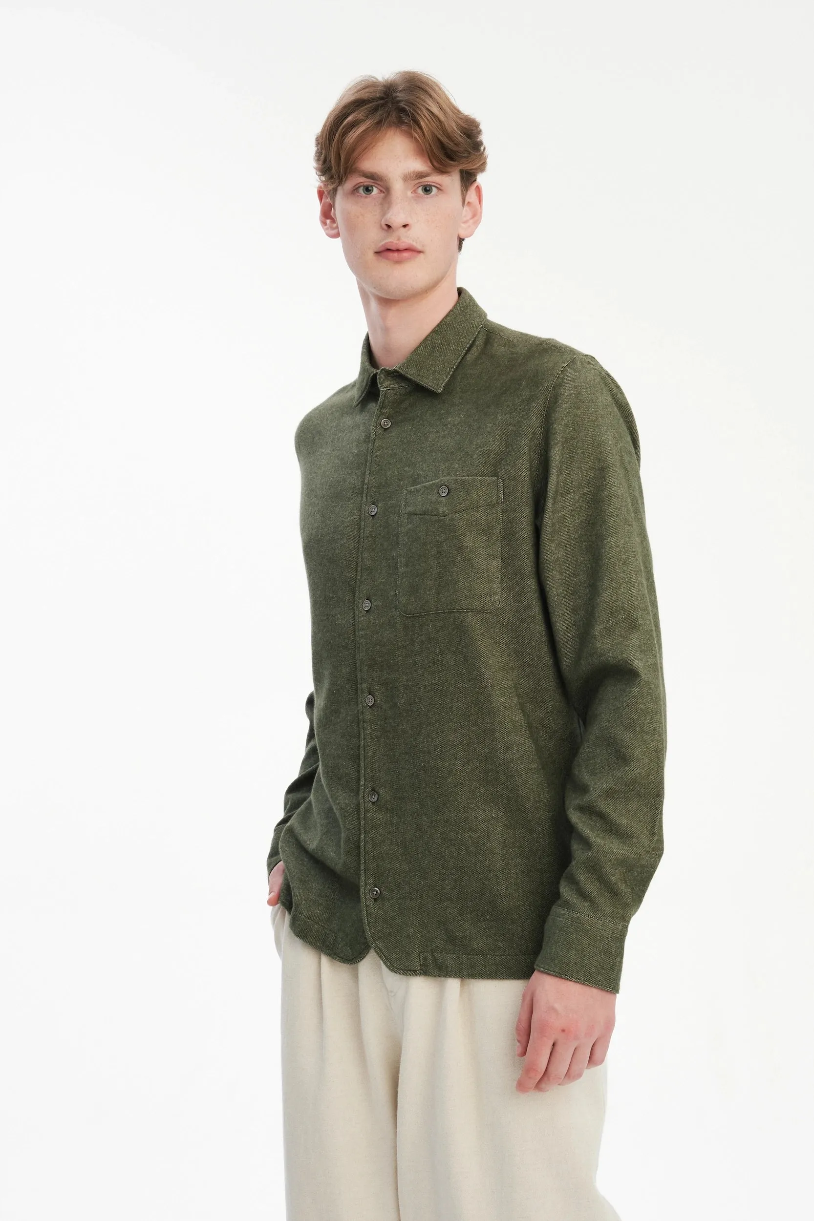 Strong Shirt in a Mix of Organic Cotton and Yak, Japanese Fabric sold by Delikatessen product image thumbnail 3