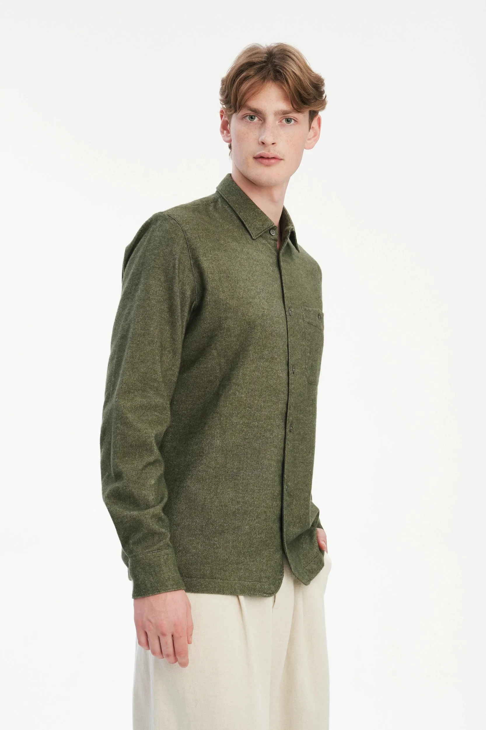 Strong Shirt in a Mix of Organic Cotton and Yak, Japanese Fabric sold by Delikatessen product image thumbnail 4