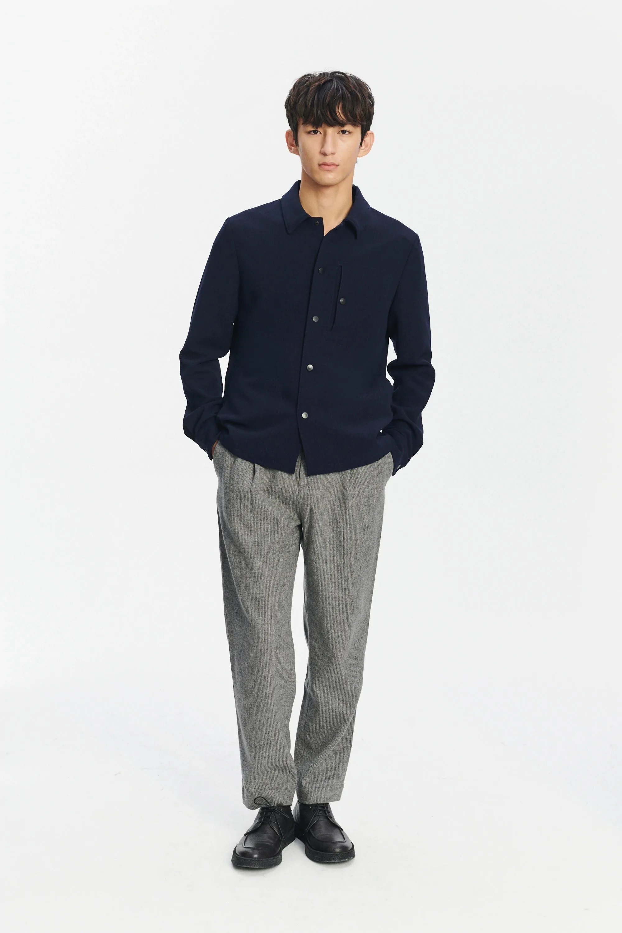 Genuine Trousers in the Finest Grey Italian Virgin Wool and Cashmere sold by Delikatessen product image thumbnail 5