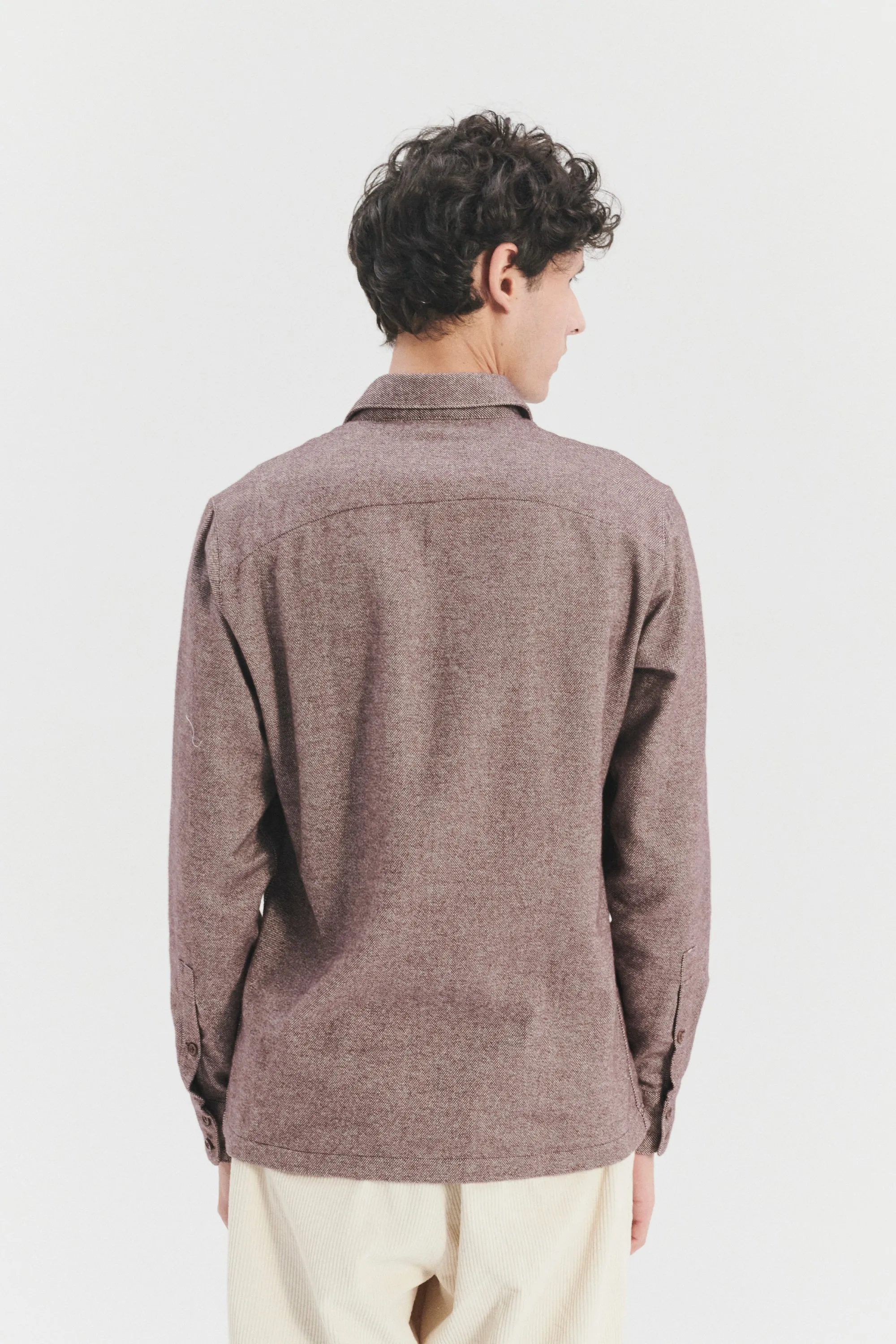 Strong Shirt in the Finest Rusty Brown Portuguese Cotton Flannel sold by Delikatessen product image thumbnail 5