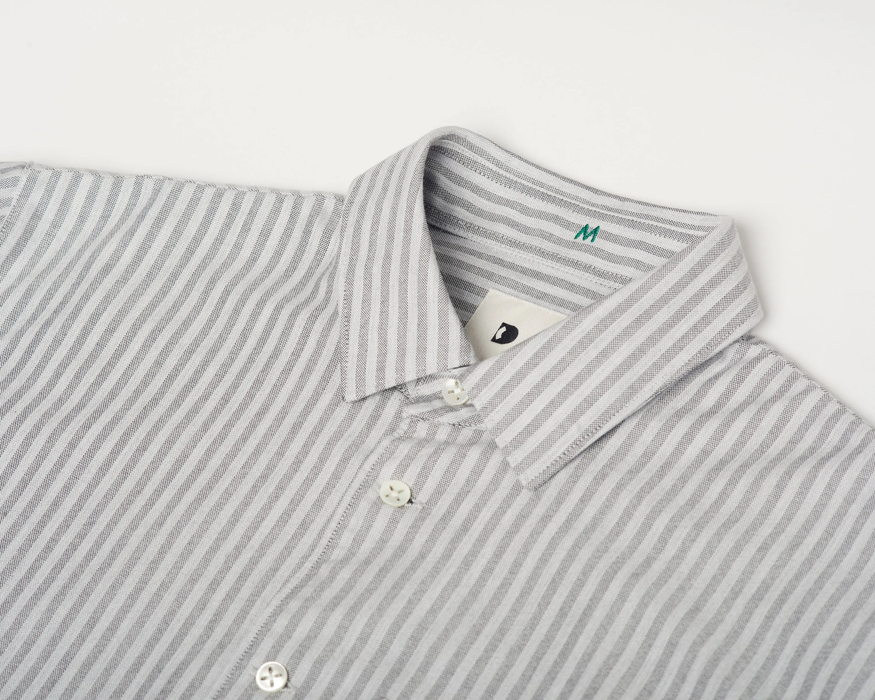 Strong Shirt in a Fine Grey Stripe Portuguese Cotton sold by Delikatessen product image thumbnail 5