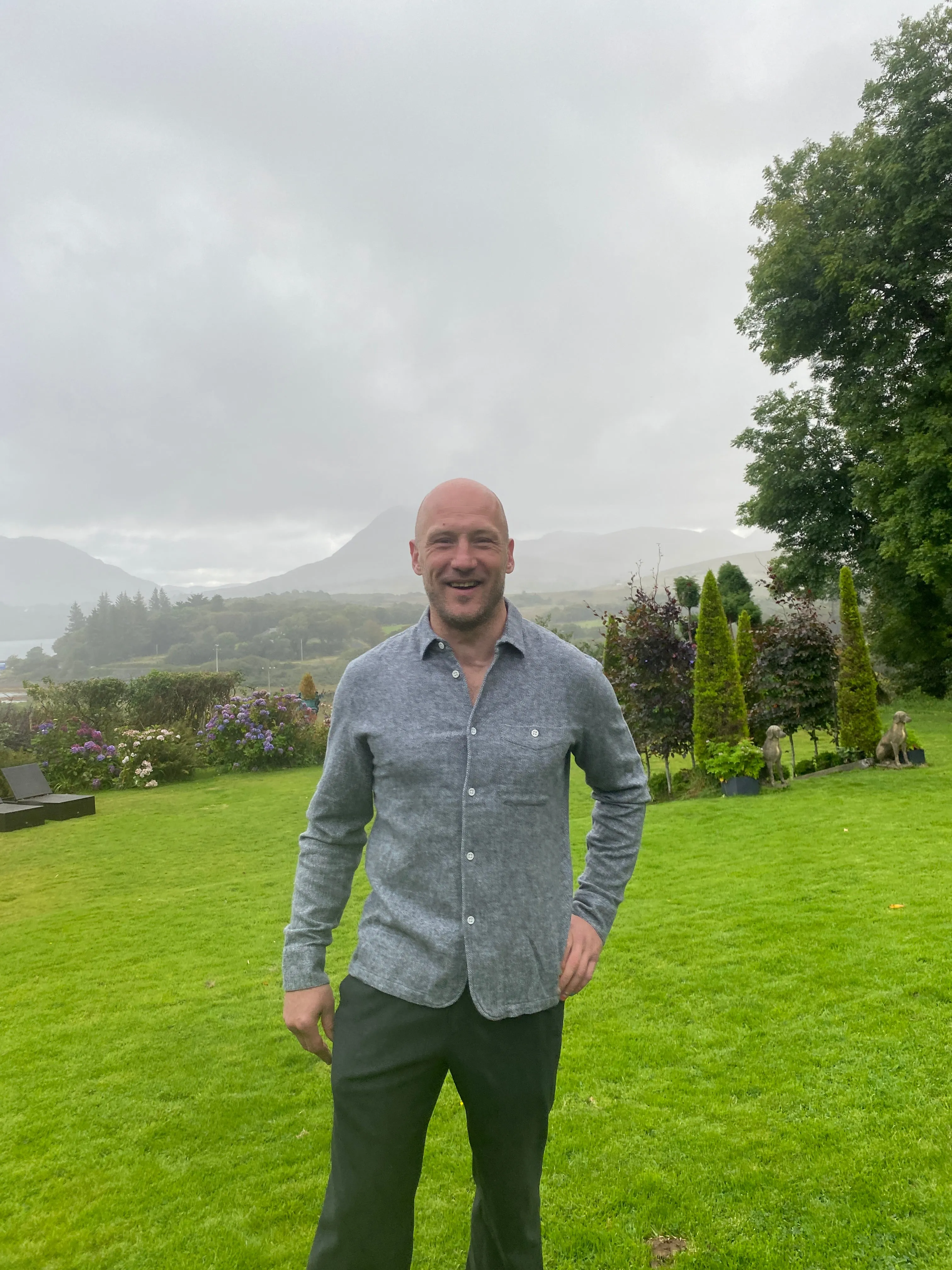 Strong Shirt in a Grey Recycled Structural Italian Cotton Flannel - Sample sold by Delikatessen product image thumbnail 4