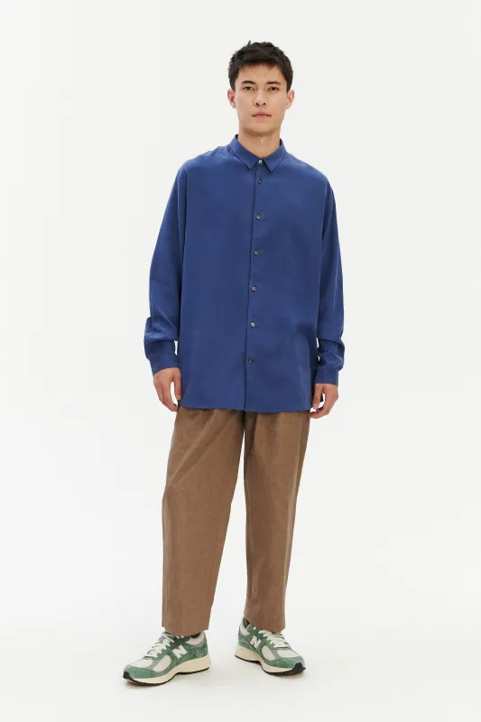 Japanese Lyocell and Cotton Blend in Oversized Boxy Shirt sold by Delikatessen