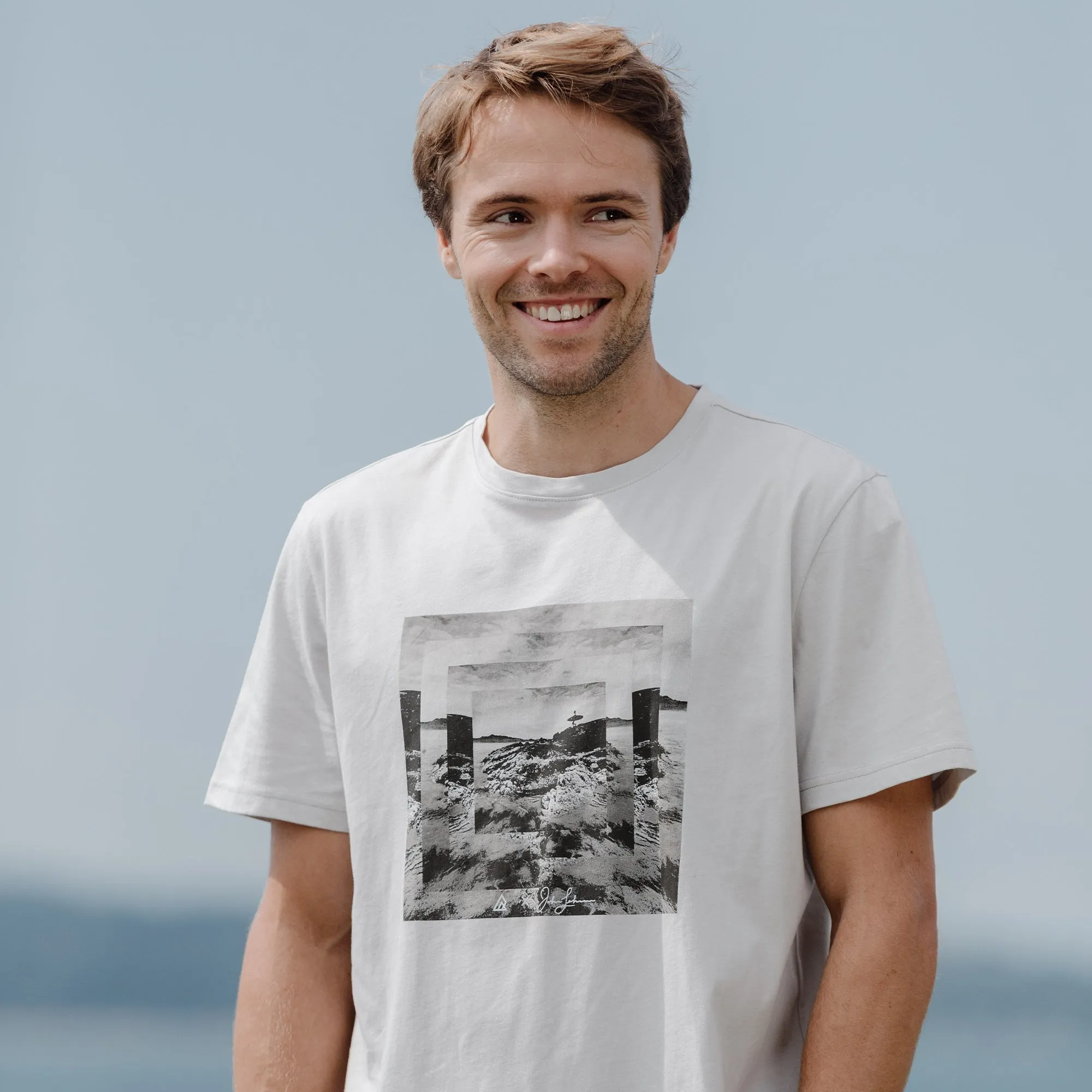 Ripzone Men's Giles Graphic T-Shirt - Grey - Photographer Series sold by Ripzone