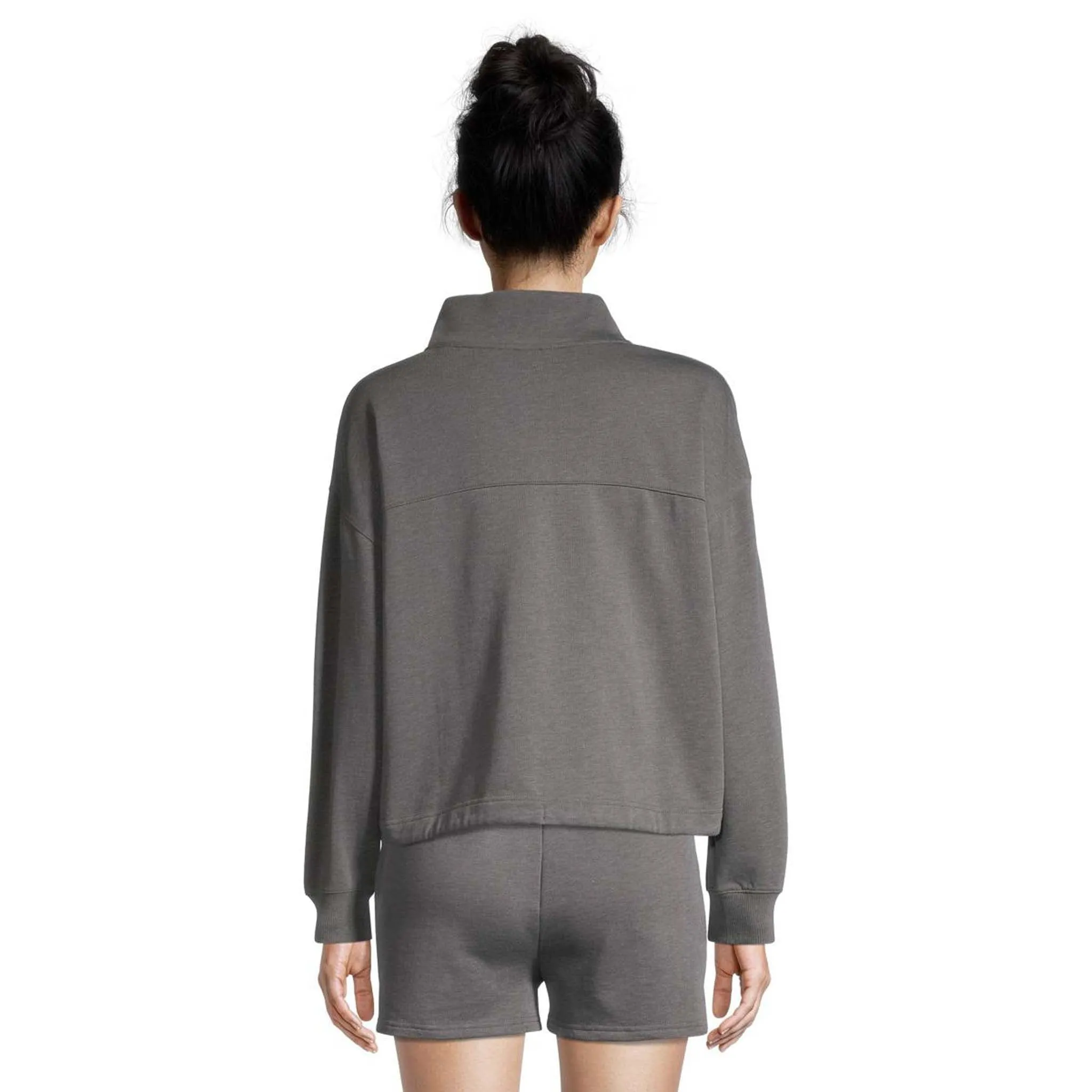 Ripzone Women's Crescent Half Zip Sweater - Heather Grey sold by Ripzone product image thumbnail 2