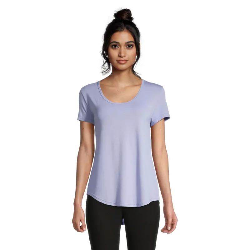Ripzone Women's Citron Scoop Neck T-Shirt - Purple made by Ripzone