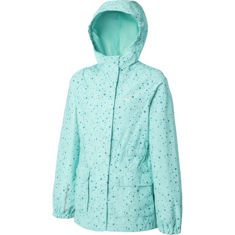 Ripzone Girl's Sprinkle 2.0 Rain Jacket - Blue Rad Stars sold by Ripzone