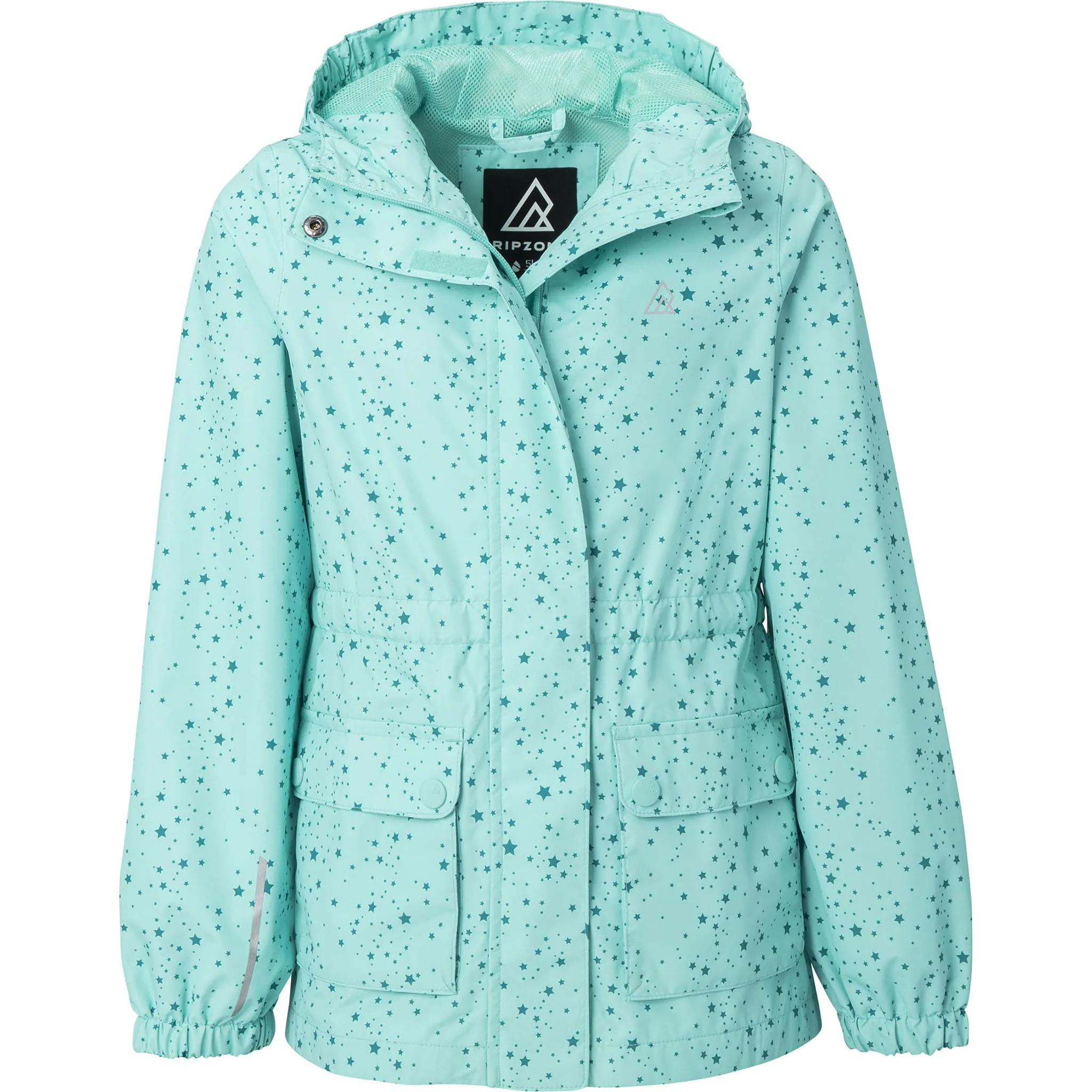 Ripzone Girl's Sprinkle 2.0 Rain Jacket - Blue Rad Stars sold by Ripzone product image thumbnail 3