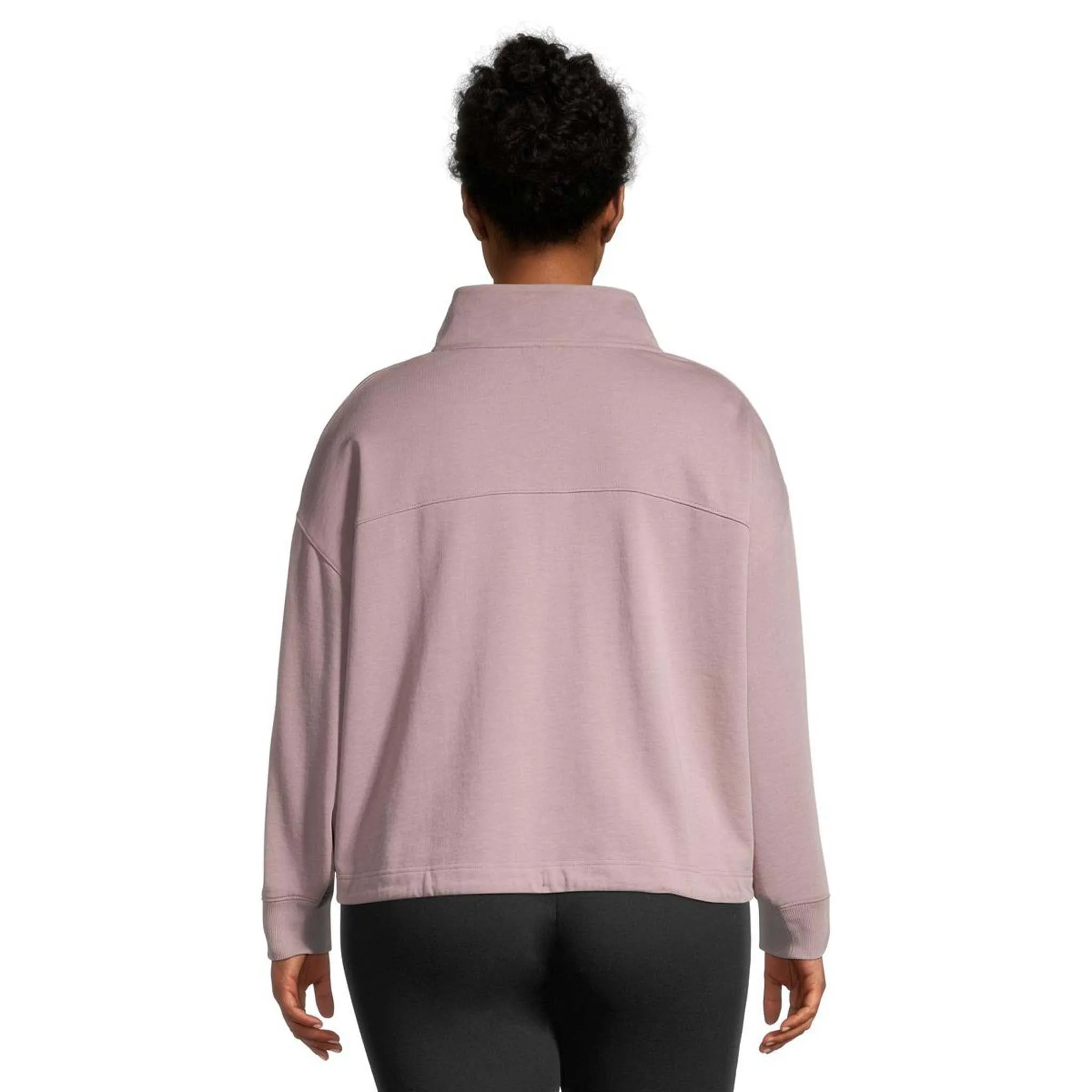 Ripzone Women's Plus Crescent Half Zip Sweater - Mauve sold by Ripzone product image thumbnail 2