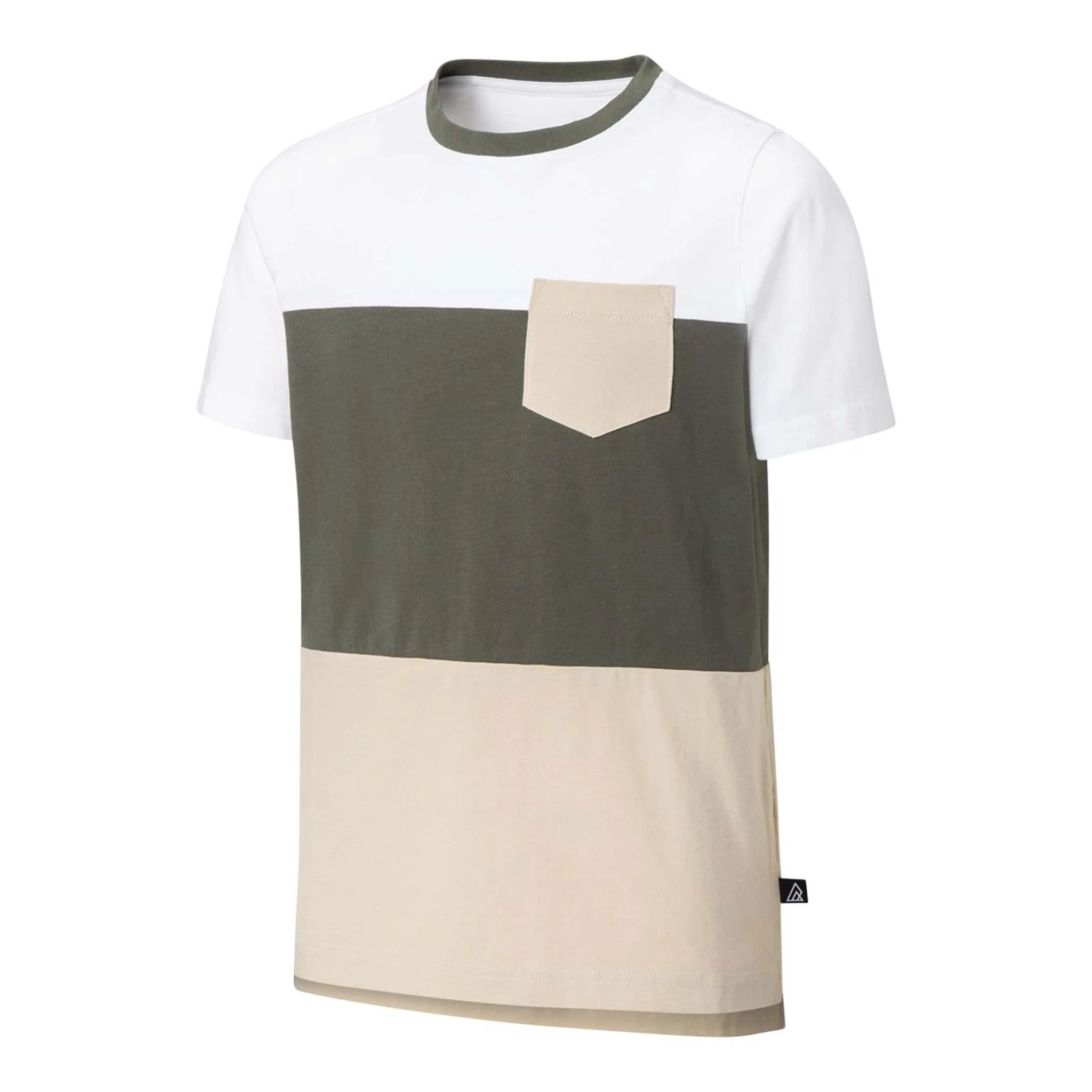 Ripzone Boys' Wolfe Colourblock T-Shirt - Cement sold by Ripzone