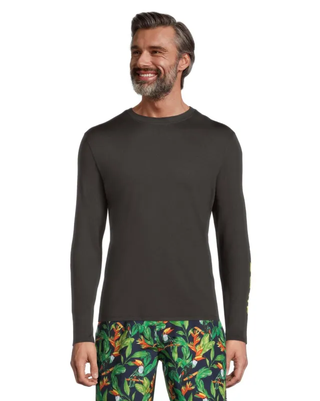 Ripzone Men's Laine Long Sleeve Rashguard - Black sold by Ripzone