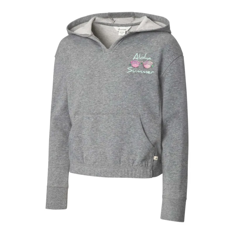 Ripzone Girls' Fairy French Terry Hoodie - Grey Melange sold by Ripzone