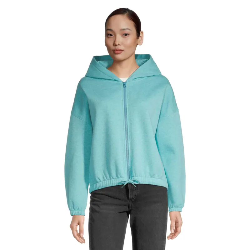 Ripzone Women's Full Zip Baxter Hoodie - Aqua Melange sold by Ripzone