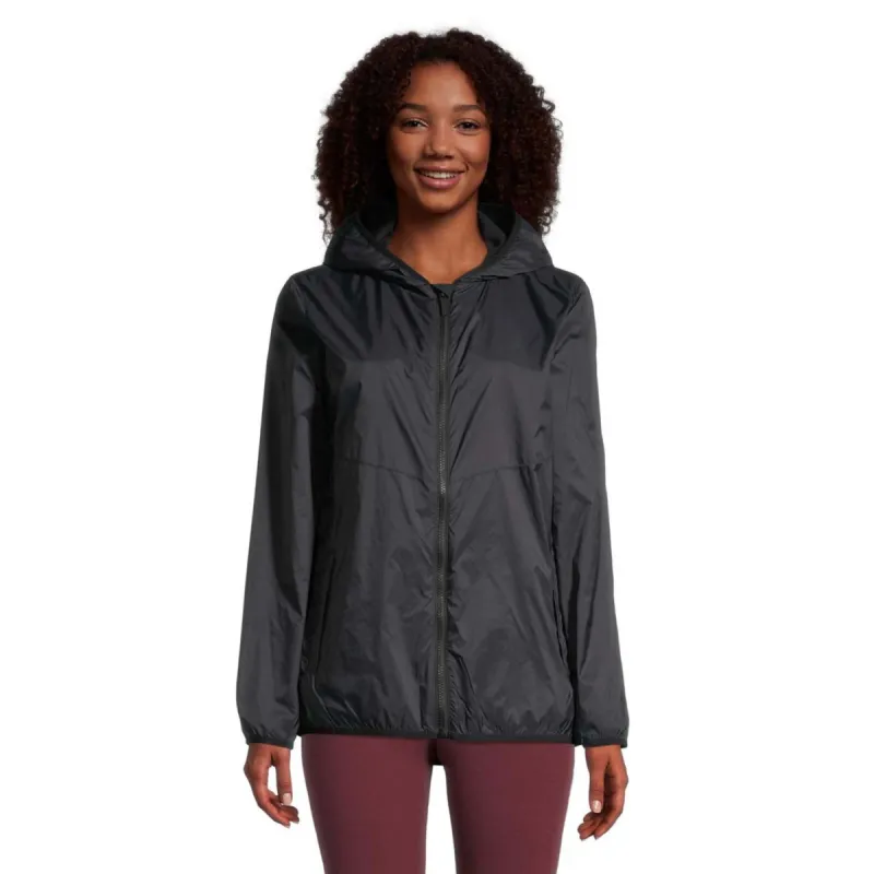Ripzone Women's Packable Windbreaker Jacket - Black sold by Ripzone