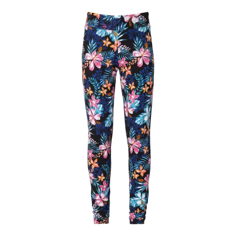 Ripzone Girls' Cami Leggings - Black Tropical Print sold by Ripzone