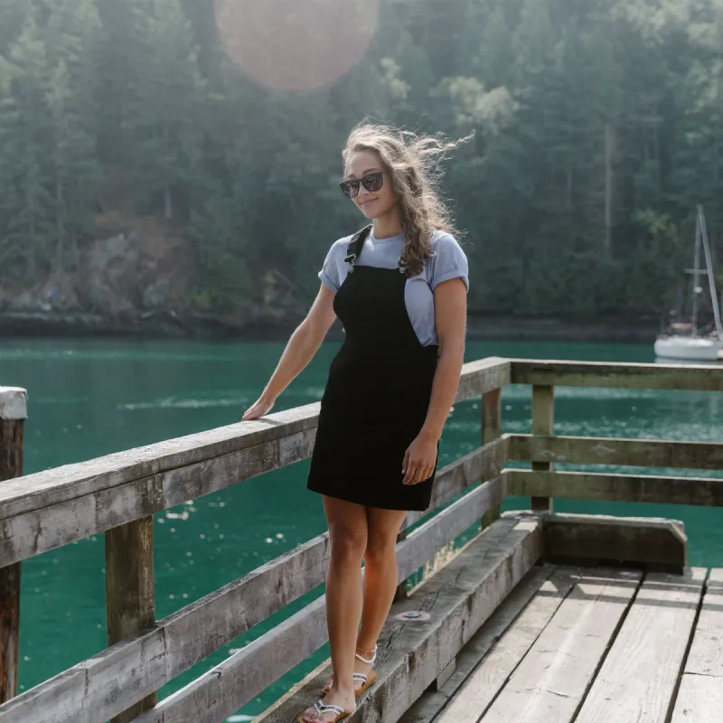 Ripzone Women's Saratoga Overall Dress - Black sold by Ripzone