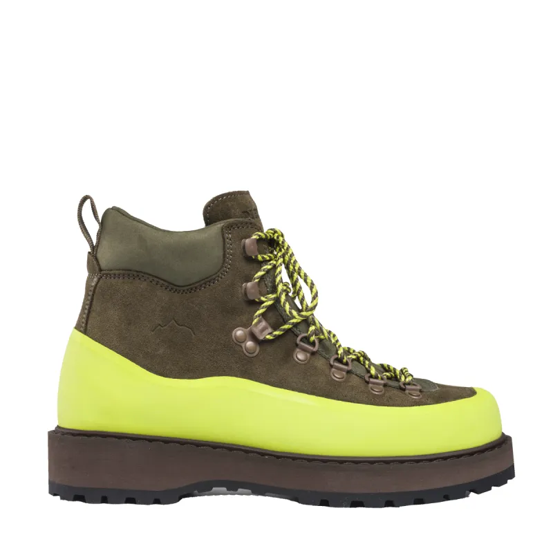 Roccia Vet Gomma Capers Green Suede M made by Diemme Footwear