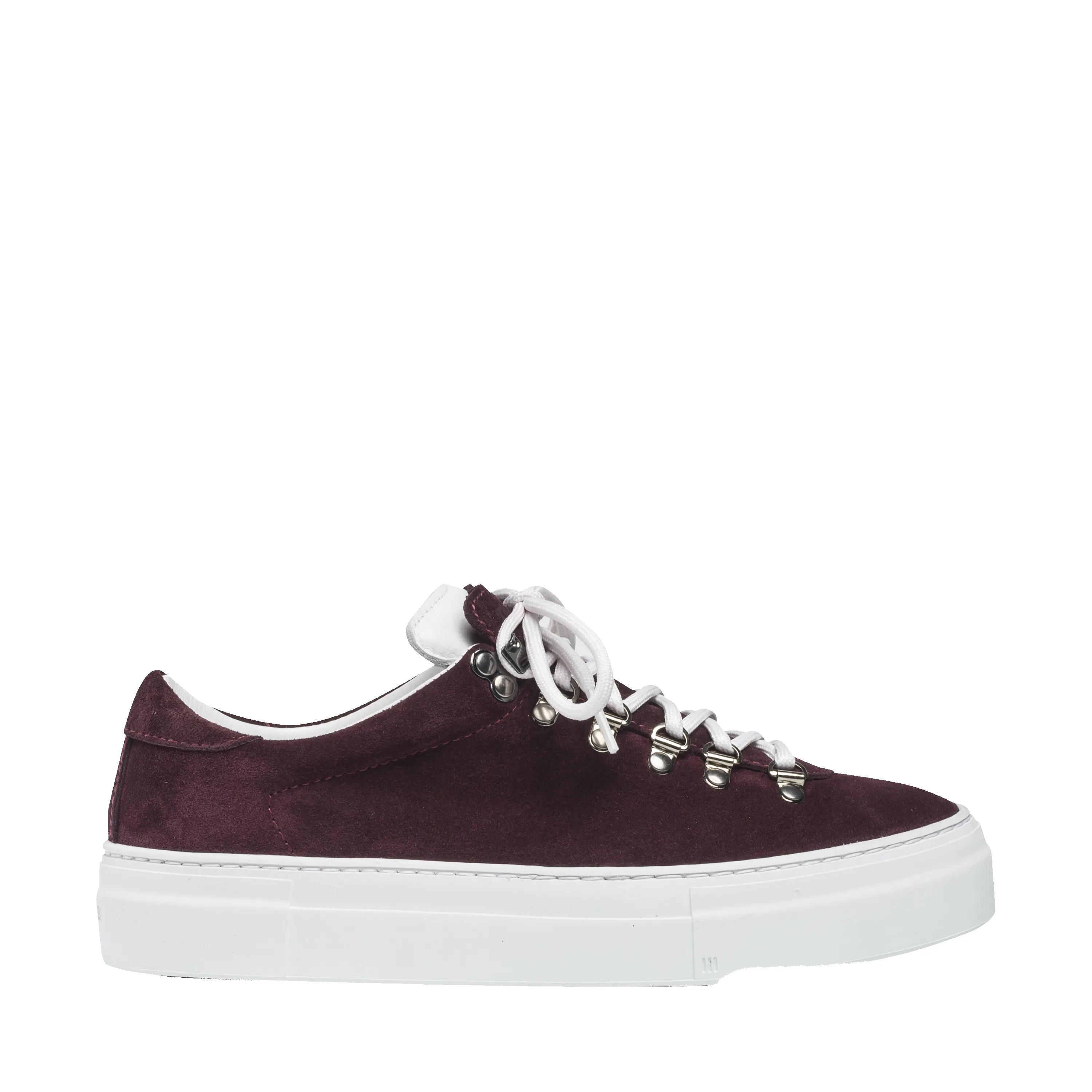 Marostica Low Dark Cherry Suede Platform W sold by Diemme Footwear