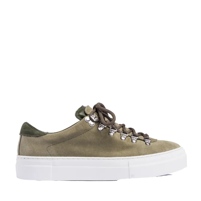 Marostica Low Olive Suede Platform W sold by Diemme Footwear