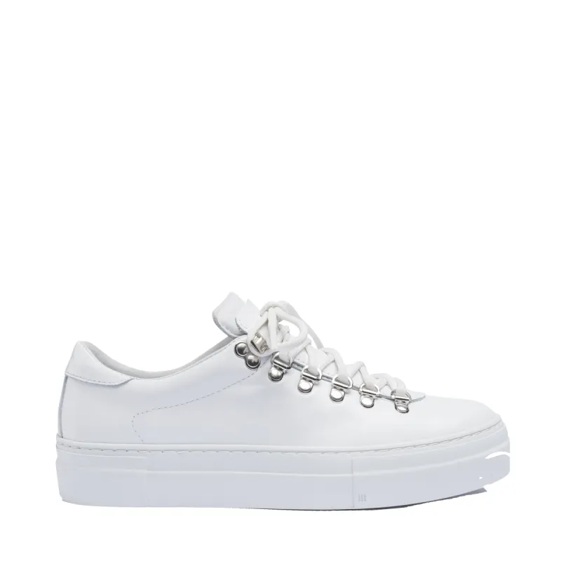 Marostica Low White Nappa Platform W sold by Diemme Footwear