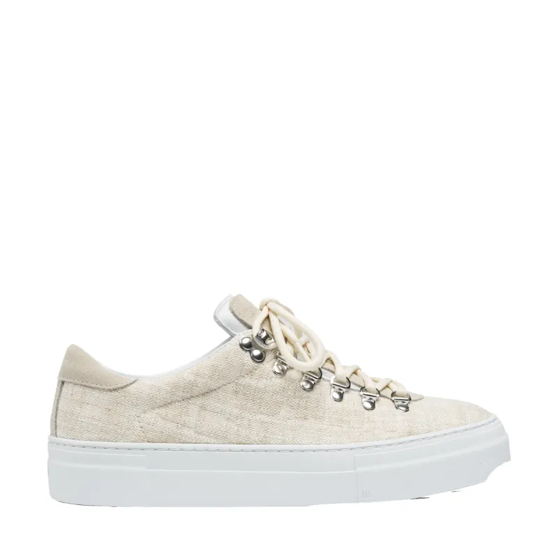 Marostica Low Platform Natural Linen W made by Diemme Footwear