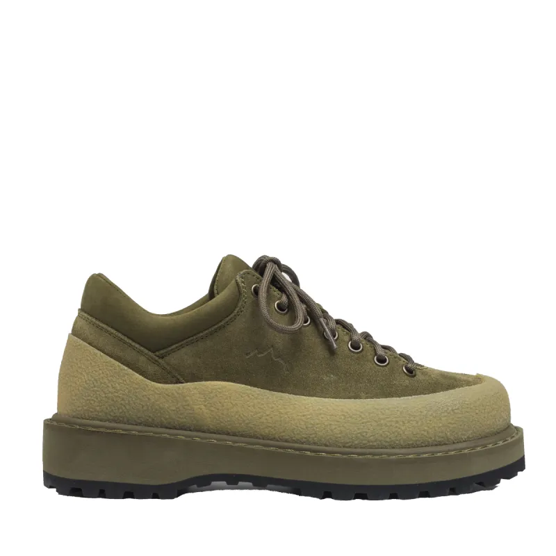 Cornaro Eyelets Olive Suede M made by Diemme Footwear
