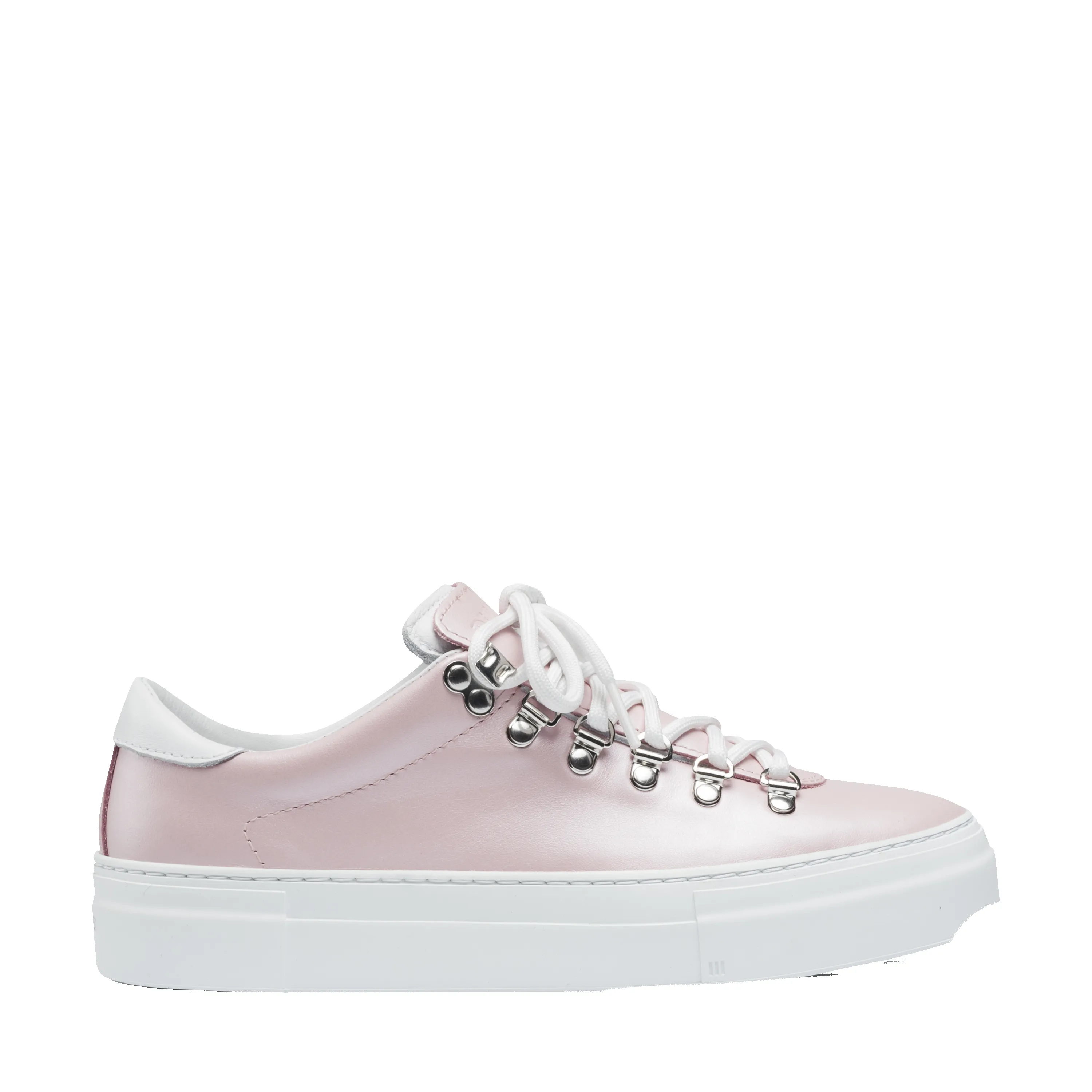 Marostica Low Platform Mother Of Pearl Pink Nappa W sold by Diemme Footwear