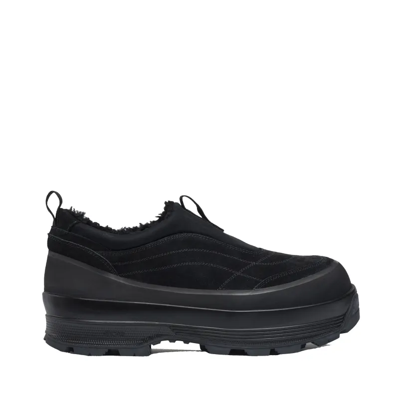 Badia Basso Shearling Black Suede M made by Diemme Footwear
