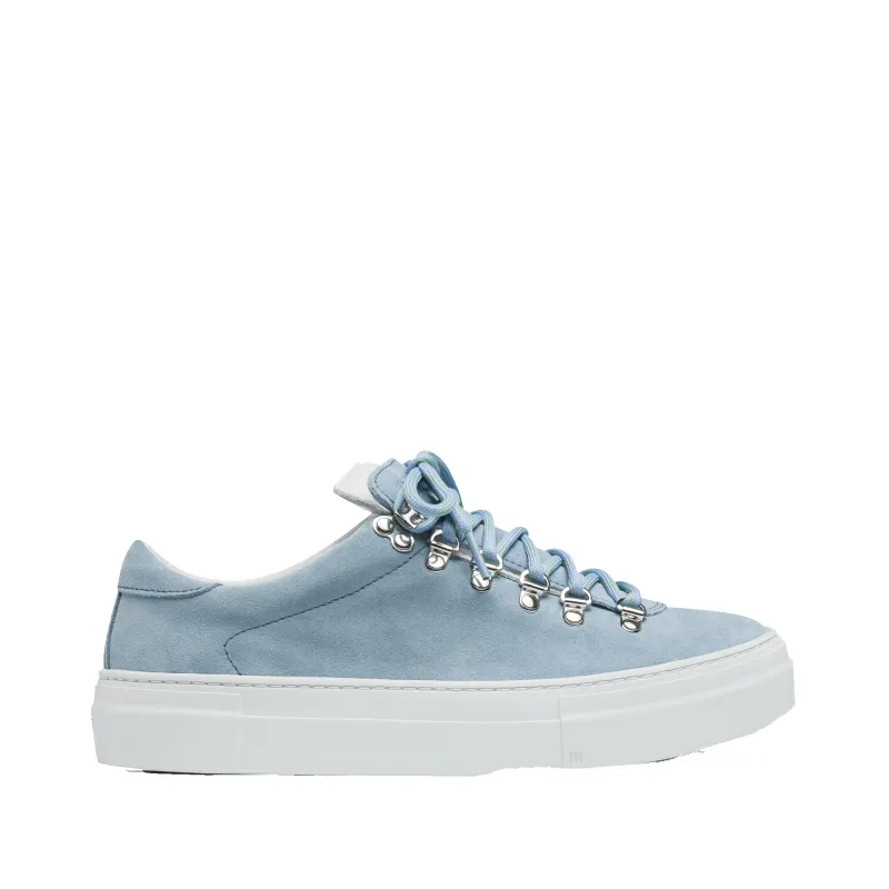 Marostica Low Platform Powder Blue Suede W made by Diemme Footwear